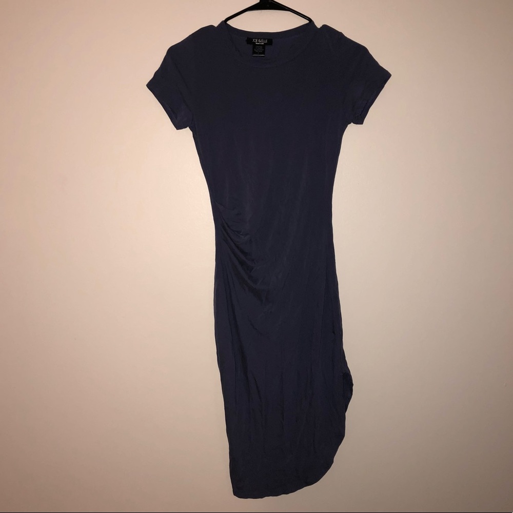 Purple bodycon dress